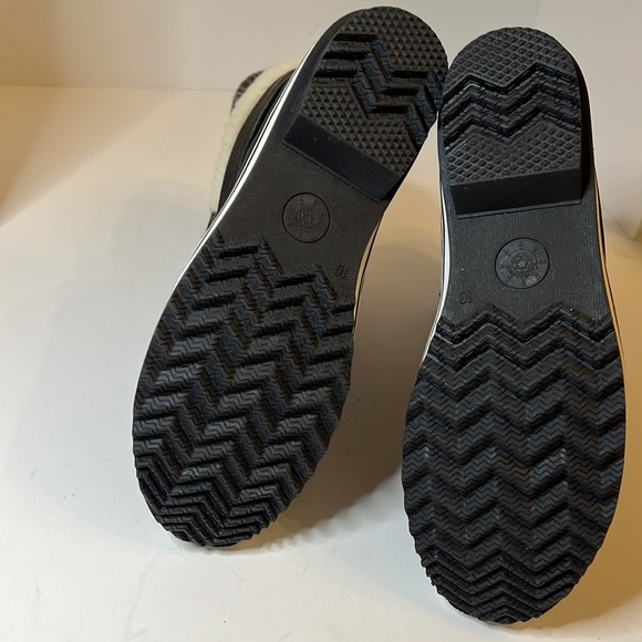 NWOT GLOWBALWIN BLACK AND WHITE WINTER BOOT SZ 10 - Picture 13 of 16